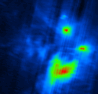 M45 (de Pleiaden) in het zichtbare licht en in het midden en verre infrarood zoals gezien door IRAS