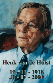 Portret Henk van de Hulst, in 1995 geschilderd door Carla Rodenberg