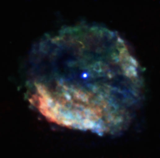 Chandra waarneming van de neutronenster in supernovarest RCW 103