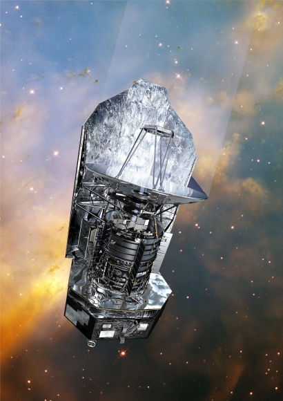 ESA's Herschel satelliet voor waarnemingen in het verre infrarood en sub-millimetergebied