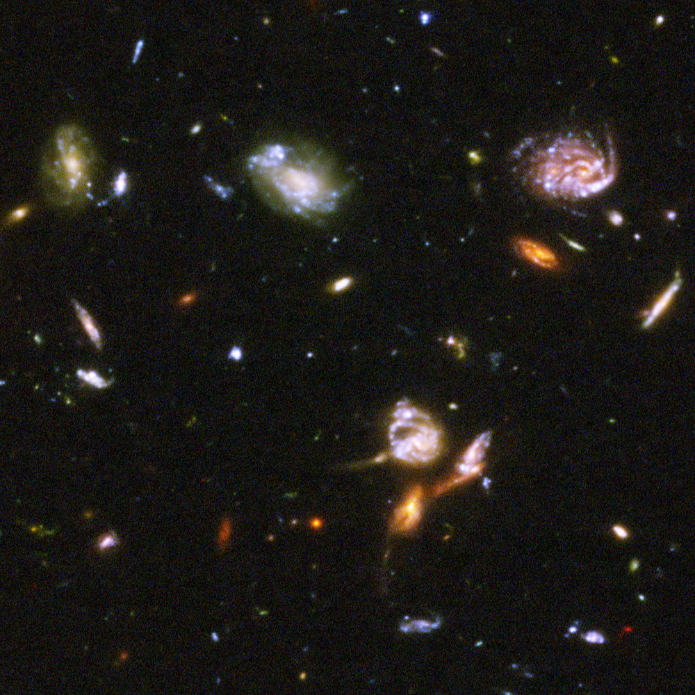 Hubble Ultra Deep Field 2003 in het infrarood