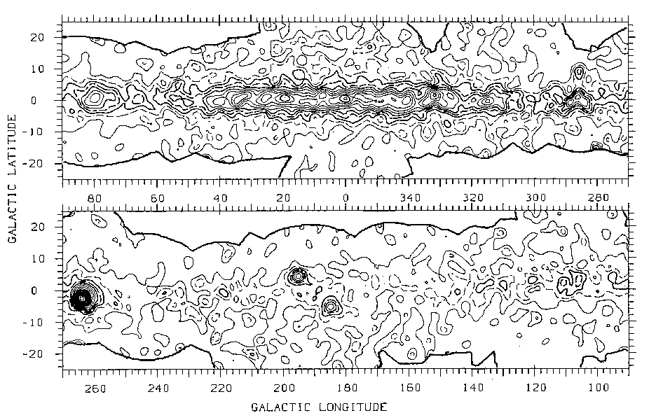 map of the Milky Way in gamma rays